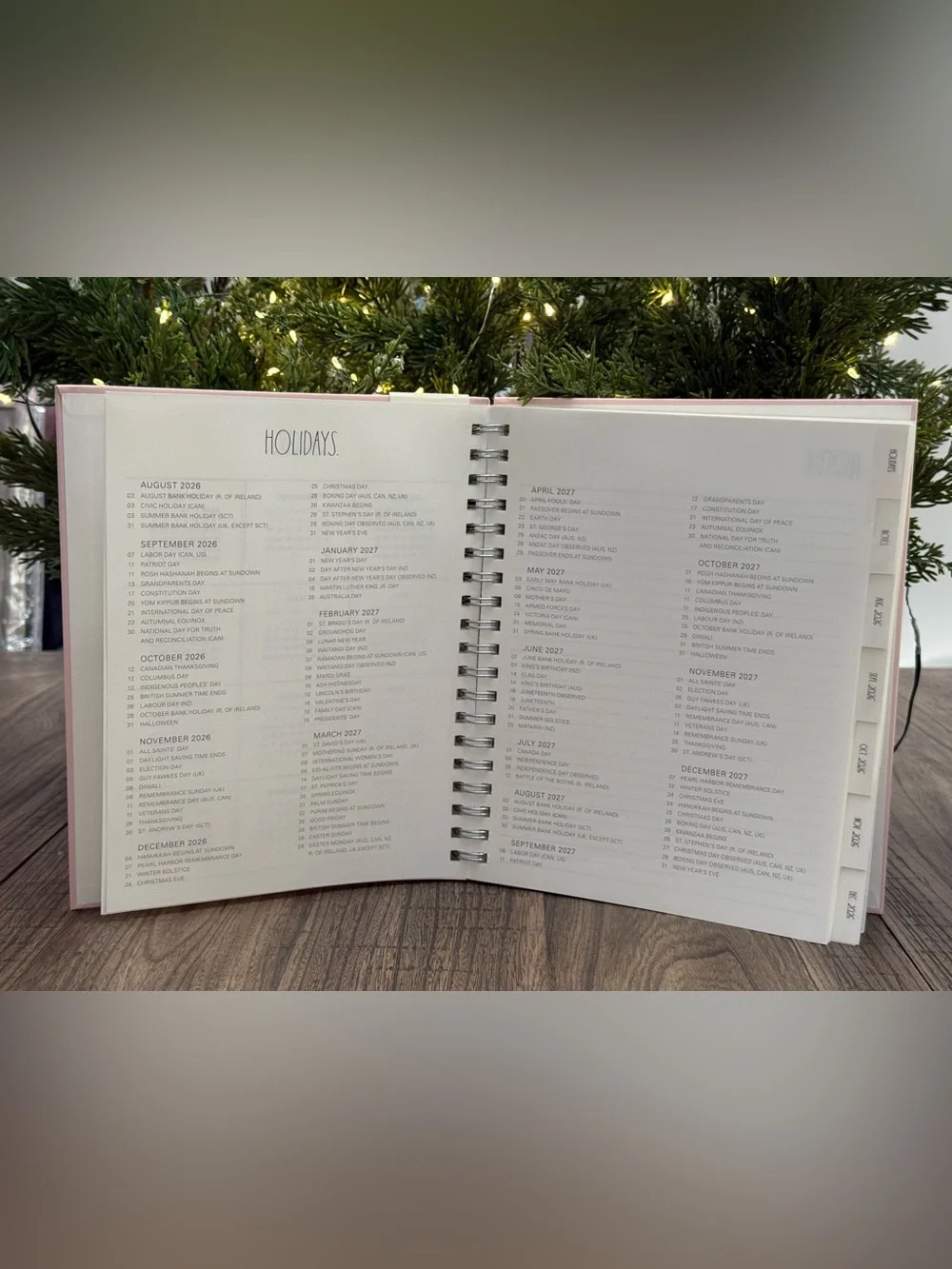 Brand NEW w/Tags Rae Dunn MAKE IT HAPPEN 17 Month Spiral Planner Aug ‘26-Dec ‘27